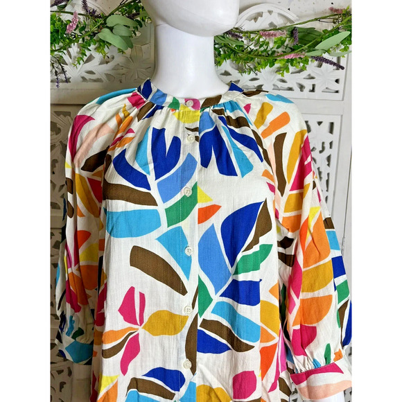 NWT Tabitha Brown x Target Women's Botanical Colorful Cover Up Tunic Size Small - Picture 3 of 13